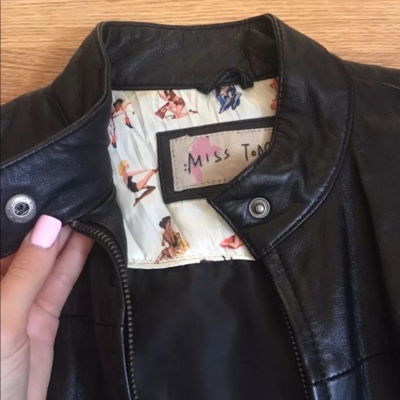 Miss Top Gun Genuine Leather Jacket Size XS - Picture 5 of 5